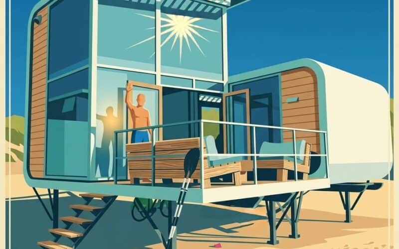 Strandhuisje Nieuwvliet gestileerd